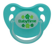 Baby Time BT130-3 18 Ay+ Ortodontik Damaklı Silikon Emzik Yeşil