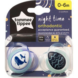 Tommee Tippee 0-6 Ay Fosforlu Ortodontik Yenidoğan Kiraz Uçlu Silikon Emzik Yeşil