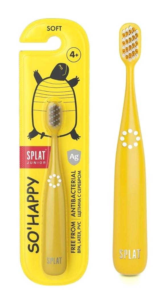 Splat Antibakteriyel Soft Manuel Çocuk Diş Fırçası Sarı