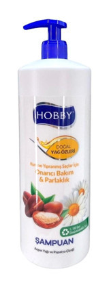 Hobby Parlaklık Veren Kuru ve Yıpranmış Saçlar İçin Argan Yağı - Papatya Çiçeği Şampuan 1 lt