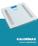 Goldmaster Kalorimax Yağ Ölçer Vücut Analizi Yapan Cam Dijital Tartı
