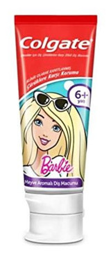 Colgate Barbie Meyve Aromalı Florürsüz 6+ Yaş Çocuk Diş Macunu 75 ml