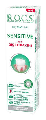 Rocs Sensitive Naneli Florürsüz Diş Macunu 94 ml