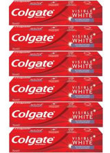 Colgate Visible White Naneli Florürlü Diş Macunu 6x75 ml