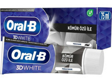 Oral-B Pro 3D White Kömürlü Florürlü Diş Macunu 75 ml