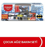 Colgate Batman Meyve Aromalı Florürsüz 6+ Yaş Çocuk Diş Macunu 75 ml + Colgate Diş Fırçası