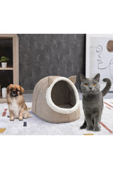 Alas Küçük Irk İç Mekan Köpek Yatağı Gri