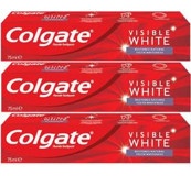 Colgate Visible White Naneli Florürlü Diş Macunu 3x75 ml