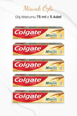 Colgate Misvak Özlü Organik Florürlü Diş Macunu 5x75 ml