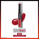 L'Oréal Paris 501 Timeless Red Kalıcı Parlak Likit Fırçalı - Lipstick Ruj