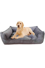 Ecde Ticaret Yıkanabilir Tüm Irklar İç Mekan Köpek Yatağı Gri