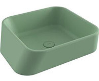 Bocchi 1005-033-0125 Klasik Tekli 51 cm Seramik Tezgah Üstü Çanak Lavabo Yeşil