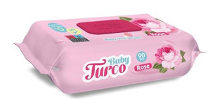 Baby Turco Gül Kokulu 90 Yaprak 24'lü Paket Islak Mendil
