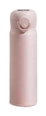 Lebeigo Akıllı Sıcaklık Göstergesi Paslanmaz Çelik 500 ml Matara Outdoor Termos Pembe