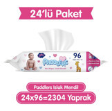 Paddlers 96 Yaprak 24'lü Paket Islak Mendil