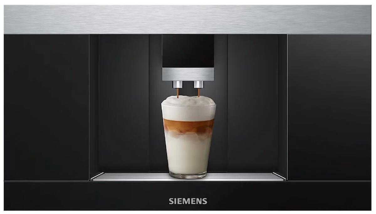 Siemens CT636LES6 1600 W Çelik Kapsülsüz Öğütücülü Tam Otomatik Espresso Makinesi Siyah