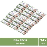Bambino 24 Yaprak Islak Mendil