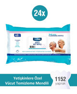 Deep Fresh Adult 48 Yaprak 24'lü Paket Vücut Temizleme Mendili