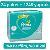 Prima Temiz ve Ferah 52 Yaprak 24'lü Paket Islak Mendil
