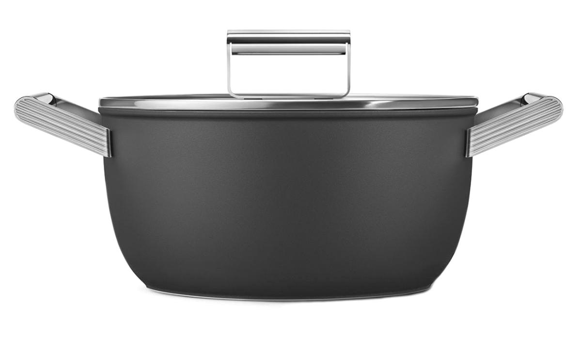 Smeg Cookware 50'S Style Cam 2 Parça 24 cm Alüminyum Derin Tencere