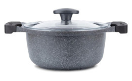 Thermoad Graneu Cam 2 Parça 20 cm Granit Derin Tencere