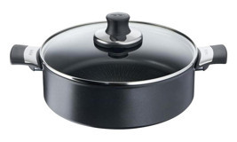 Tefal 6X Excellence Cam 2 Parça 28 cm Titanyum Basık Karnıyarık Tenceresi