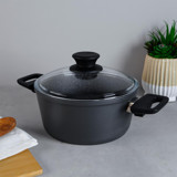 Aryıldız Truecook Cam 2 Parça 22 cm Granit Derin Tencere