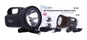Watton Wt-403 Basmalı 1000 Lümen Uzun Menzil LED Şarjlı El Feneri