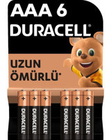 Duracell LR03 1.5 V Alkalin AAA / İnce Kalem Pil 6'lı