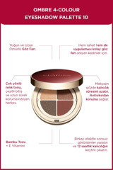 Clarins 10 Maple Gradation Toz Simli Işıltılı Far Paleti