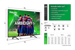 Philips 50PUS8309/62 50 inç Ultra HD 126 cm G Çerçevesiz Flat Uydu Alıcılı Smart LED Televizyon