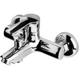 Newarc Premium 832511 Krom Çiftli Aç Kapa Yarı Ankastre Kare Banyo Bataryası Gümüş
