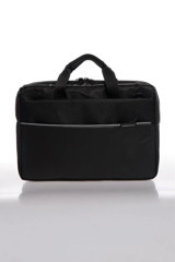 Pierre Cardin 01PC001152 Düz İki Gözlü Kumaş Evrak Çantası Siyah