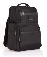 Pierre Cardin 01PC00302 Düz Dört Gözlü Kumaş Sırt Çantası Laptop Çantası Siyah