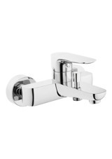 Artema X-Line A42324 Krom Çiftli Aç Kapa Yarı Ankastre Kare Banyo Bataryası Gümüş