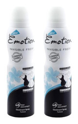 Emotion Invisible Fresh Sprey Kadın Deodorant 2x150 ml