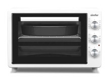 Simfer 3420 34 lt Izgaralı Fanlı Midi Fırın Beyaz