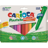 Carioca Jumbo Üçgen Silinebilir 12'li Pastel Boya Seti