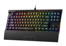 Redragon K587 TKL İngilizce Q RGB 105 Tuşlu Kablolu Siyah Mekanik Gaming Klavye