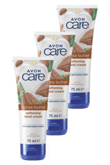 Avon Care Kakao Yağlı Kuru Ciltler Organik Vegan Parfümsüz El Kremi 3x75 ml