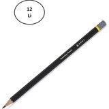 Adel Drawing 12'li Köşeli Siyah H Kurşun Kalem Seti