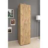Bofigo 2 Kapaklı 5 Raflı Çok Amaçlı Dolap Çam 178 x 49 x 32 cm