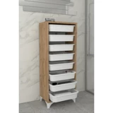 Bofigo 8 Çekmeceli Çok Amaçlı Dolap Çam 109 x 45 x 30 cm