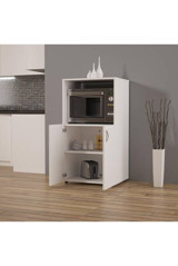 Erahome Ece 2 Kapaklı 4 Raflı Çok Amaçlı Dolap Beyaz 60 x 60 x 45