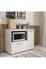 Erahome Lüx Nature 2 Kapaklı 1 Raflı Çok Amaçlı Dolap Beyaz 90 x 90 x 40 cm