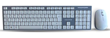Seclife SKM-663 Beyaz-Gri Kablosuz Klavye Mouse Seti