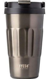 Tyeso Coffe Mug Paslanmaz Çelik 500 ml Bardak Termos Gri