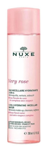 Nuxe Very Rose 3 in 1 Kuru Ciltler İçin Yüz Temizleyici Likit Tonik 200 ml