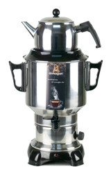 Armağan Kea-cyc-arm-0004 1100 W 3 lt Su Kapasiteli Metal Tek Demlikli Tek Musluklu Metal Elektrikli Semaver Beyaz