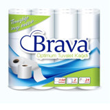 Brava 2 Katlı 72'li Rulo Tuvalet Kağıdı